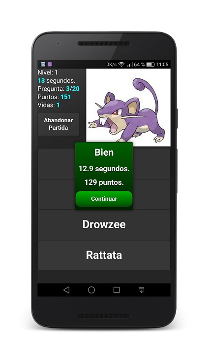 Fastemon. Elige el Pokemon correcto